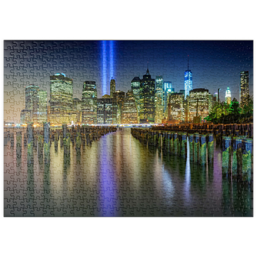 Darstellung des Puzzle Motivs puzzleplate NYC Tribute Lights 500 Puzzle