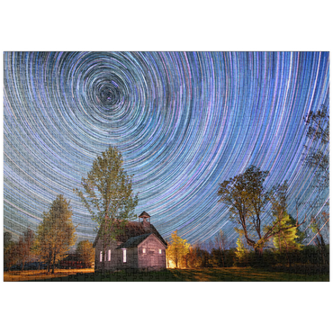 Darstellung des Puzzle Motivs puzzleplate Night School 1000 Puzzle