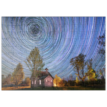 Darstellung des Puzzle Motivs puzzleplate Night School 100 Puzzle