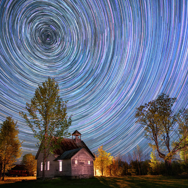 Darstellung des Puzzle Motivs Night School 200 Puzzle 3D Modell