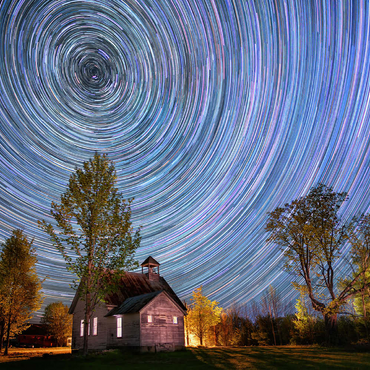 Darstellung des Puzzle Motivs Night School 500 Puzzle 3D Modell