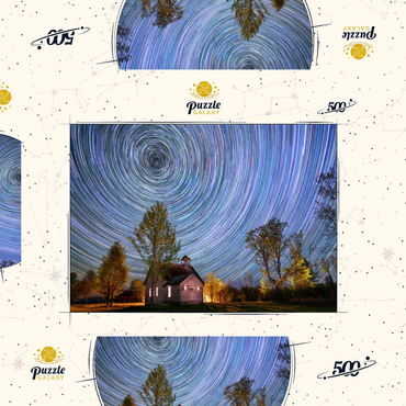 Darstellung des Puzzle Motivs Night School 500 Puzzle Schachtel 3D Modell