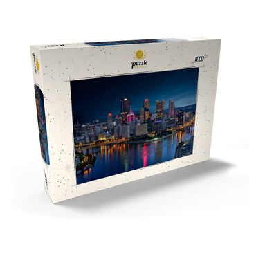 Darstellung des Puzzle Motivs Pittsburgh Twilight 1000 Puzzle Schachtel Ansicht2