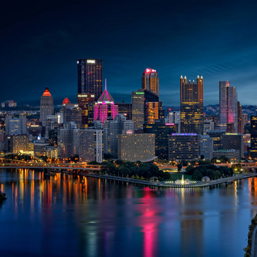 Darstellung des Puzzle Motivs Pittsburgh Twilight 1000 Puzzle 3D Modell