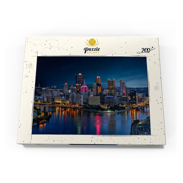 Darstellung des Puzzle Motivs Pittsburgh Twilight 200 Puzzle Schachtel Ansicht3
