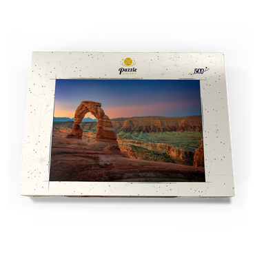 Darstellung des Puzzle Motivs Delicate Dawn 500 Puzzle Schachtel Ansicht3