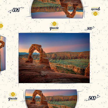 Darstellung des Puzzle Motivs Delicate Dawn 500 Puzzle Schachtel 3D Modell