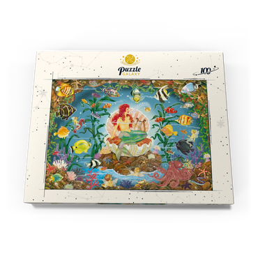 Darstellung des Puzzle Motivs Mermaid's Song 100 Puzzle Schachtel Ansicht3
