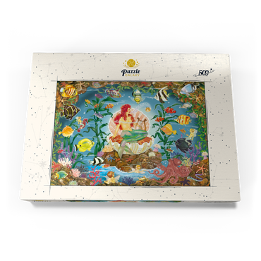 Darstellung des Puzzle Motivs Mermaid's Song 500 Puzzle Schachtel Ansicht3