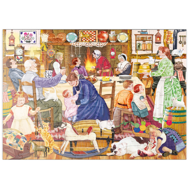 Darstellung des Puzzle Motivs puzzleplate Grandpa's Birthday Kitten 100 Puzzle