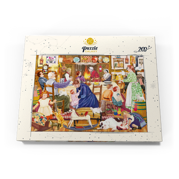 Darstellung des Puzzle Motivs Grandpa's Birthday Kitten 200 Puzzle Schachtel Ansicht3