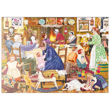 Darstellung des Puzzle Motivs puzzleplate Grandpa's Birthday Kitten 200 Puzzle
