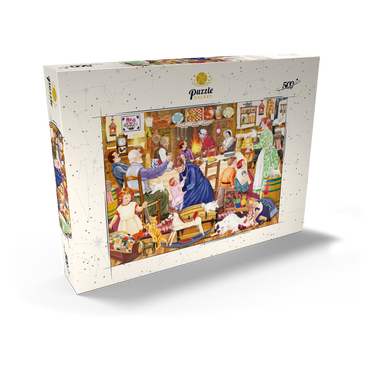 Darstellung des Puzzle Motivs Grandpa's Birthday Kitten 500 Puzzle Schachtel Ansicht2