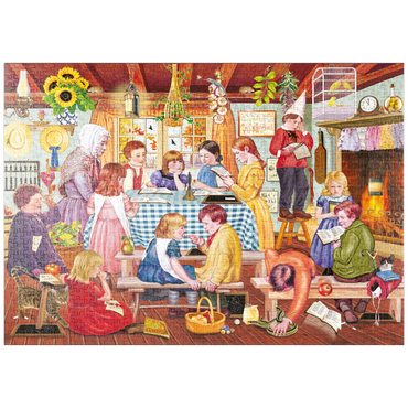 Darstellung des Puzzle Motivs puzzleplate Miss Prinn's Prairie School 1000 Puzzle