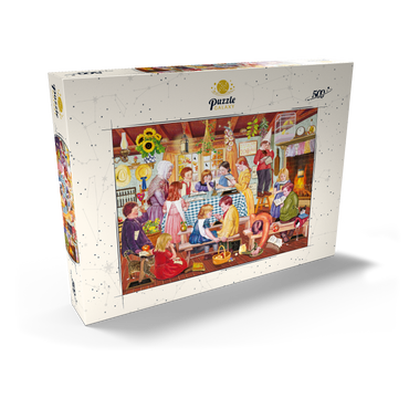 Darstellung des Puzzle Motivs Miss Prinn's Prairie School 500 Puzzle Schachtel Ansicht2