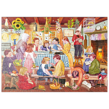 Darstellung des Puzzle Motivs puzzleplate Miss Prinn's Prairie School 500 Puzzle