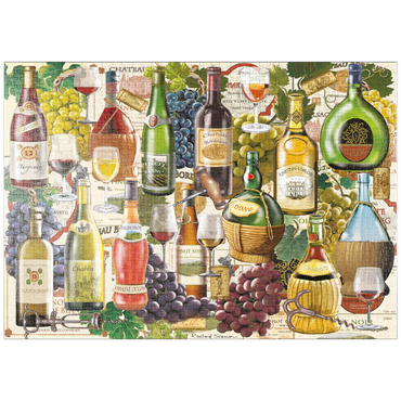 Darstellung des Puzzle Motivs puzzleplate Wine Puzzle 1000 Puzzle
