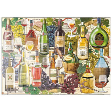 Darstellung des Puzzle Motivs puzzleplate Wine Puzzle 100 Puzzle