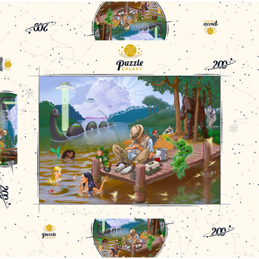 Darstellung des Puzzle Motivs While you were sleeping 200 Puzzle Schachtel 3D Modell