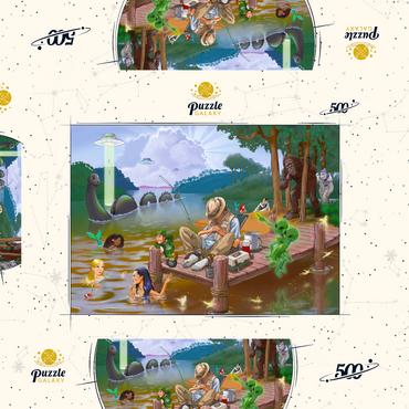 Darstellung des Puzzle Motivs While you were sleeping 500 Puzzle Schachtel 3D Modell