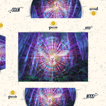 Darstellung des Puzzle Motivs Night Vision 1000 Puzzle Schachtel 3D Modell