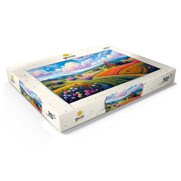 Darstellung des Puzzle Motivs Flower Fields In The Valley 200 Puzzle Schachtel Ansicht1
