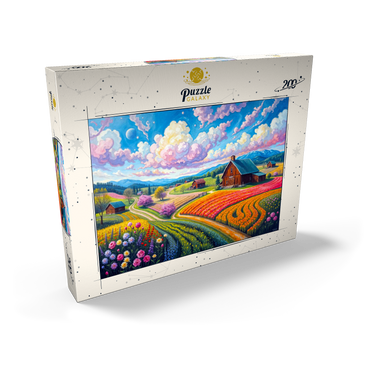 Darstellung des Puzzle Motivs Flower Fields In The Valley 200 Puzzle Schachtel Ansicht2