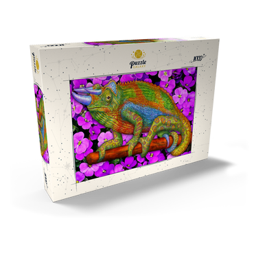 Darstellung des Puzzle Motivs Jacksons Chameleon 1000 Puzzle Schachtel Ansicht2