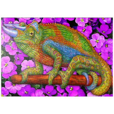 Darstellung des Puzzle Motivs puzzleplate Jacksons Chameleon 1000 Puzzle