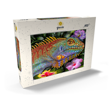 Darstellung des Puzzle Motivs Iguana 2 1000 Puzzle Schachtel Ansicht2
