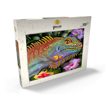 Darstellung des Puzzle Motivs Iguana 2 200 Puzzle Schachtel Ansicht2