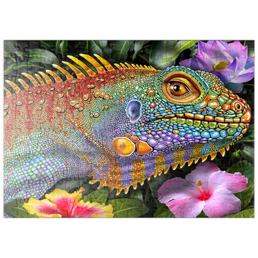 Darstellung des Puzzle Motivs puzzleplate Iguana 2 200 Puzzle