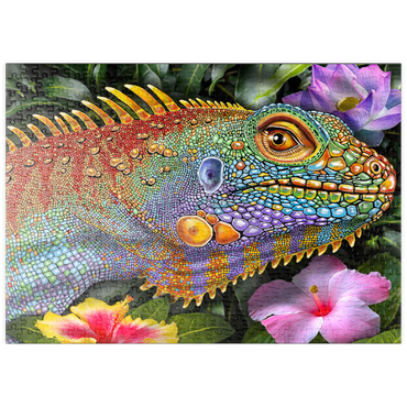 Darstellung des Puzzle Motivs puzzleplate Iguana 2 500 Puzzle