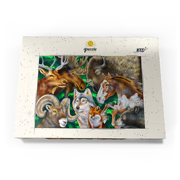 Darstellung des Puzzle Motivs North American Wildlife 1000 Puzzle Schachtel Ansicht3