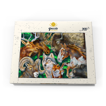 Darstellung des Puzzle Motivs North American Wildlife 200 Puzzle Schachtel Ansicht3