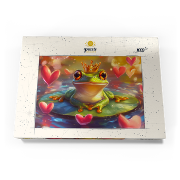 Darstellung des Puzzle Motivs Frog Prince 1000 Puzzle Schachtel Ansicht3