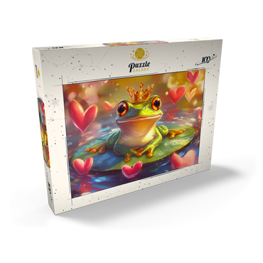 Darstellung des Puzzle Motivs Frog Prince 100 Puzzle Schachtel Ansicht2