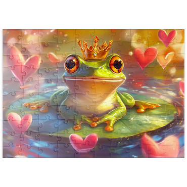 Darstellung des Puzzle Motivs puzzleplate Frog Prince 100 Puzzle