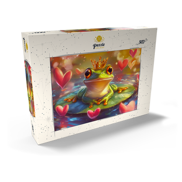 Darstellung des Puzzle Motivs Frog Prince 500 Puzzle Schachtel Ansicht2