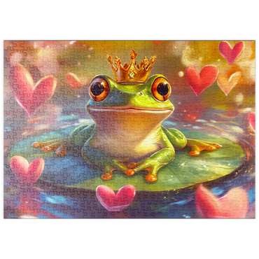 Darstellung des Puzzle Motivs puzzleplate Frog Prince 500 Puzzle