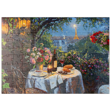 Darstellung des Puzzle Motivs puzzleplate City of Love 100 Puzzle