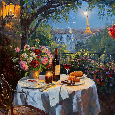 Darstellung des Puzzle Motivs City of Love 100 Puzzle 3D Modell