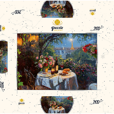 Darstellung des Puzzle Motivs City of Love 200 Puzzle Schachtel 3D Modell