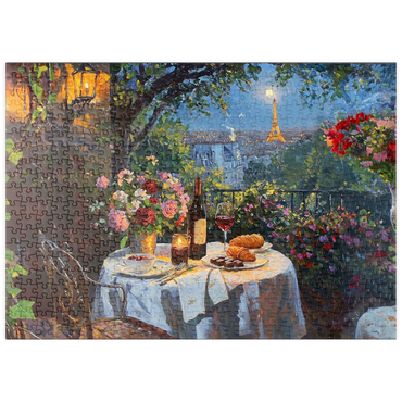 Darstellung des Puzzle Motivs puzzleplate City of Love 500 Puzzle
