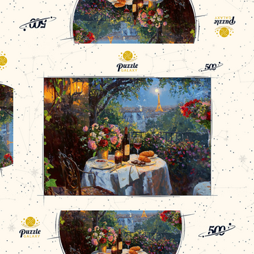 Darstellung des Puzzle Motivs City of Love 500 Puzzle Schachtel 3D Modell