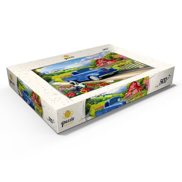 Darstellung des Puzzle Motivs Flower Farm 500 Puzzle Schachtel Ansicht1