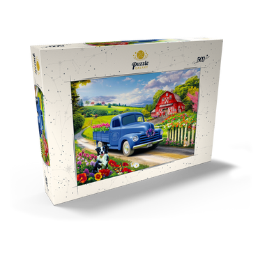 Darstellung des Puzzle Motivs Flower Farm 500 Puzzle Schachtel Ansicht2