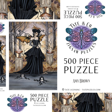 Darstellung des Puzzle Motivs A Dark Undercurrent 500 Puzzle Schachtel 3D Modell
