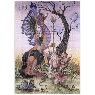 Darstellung des Puzzle Motivs puzzleplate Gathering At Dawn 1000 Puzzle