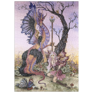 Darstellung des Puzzle Motivs puzzleplate Gathering At Dawn 500 Puzzle